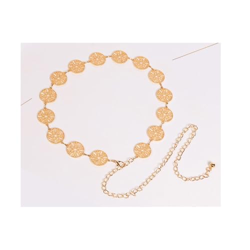 Stylish Chain Belt for Women Adjustable Waist Chain with Hollow Circle Design2