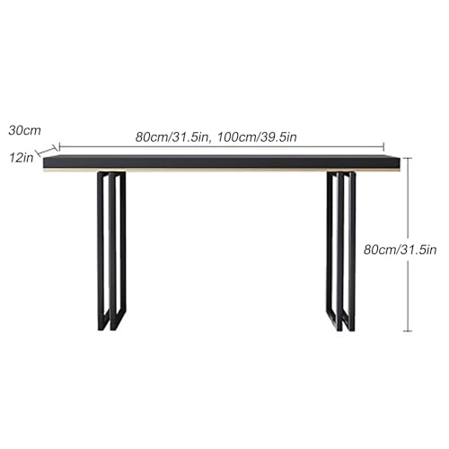 Mesa consola de 80 cm para entrada y pasillo estrecho 2