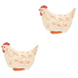 Sculpture de poulet en résine : cette figurine de poule est le parfait pour les familles et les pour un anniversaire, thanksgiving, noël, etc., poule en résine