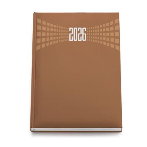 Agenda giornaliera 2026 morbida,21x30cm A4, multilingua, sabato e domenica separata