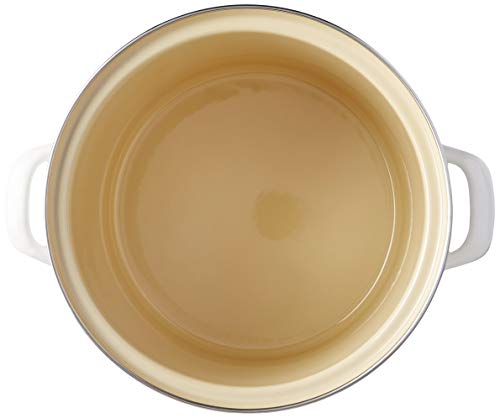 Stock Pot 22cm, Branco, Aço Carbono Esmaltado. Le Creuset