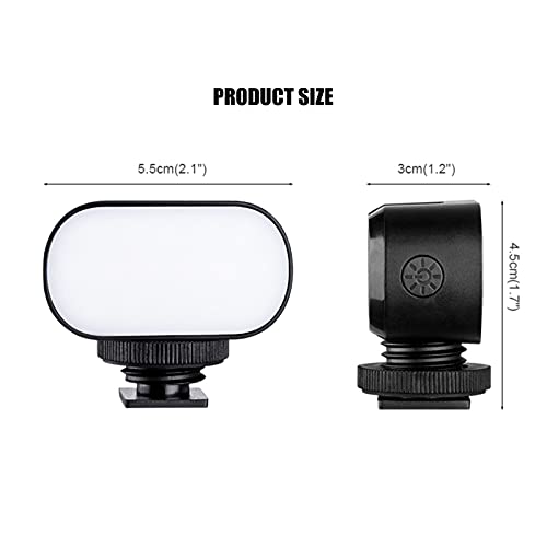 LED-Fülllicht, RGB-LED-Videoleuchte mit 8 Farbmodi, 120 Grad Lichtwinkel, tragbares Licht mit 1/4-Zoll-Blitzschuh… – Bild 4