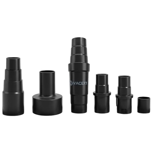 Universal Vacuum Hose Adapter Kit Reducer Attachment Set Converter from 1 1/2 inch to 1 1/4 inch from 1 3/8 inch to 1 1/4 inch Dust Hose Port Adapter ; 2-1/4 Inch to 1-1/4 Inch to 1-3/8''