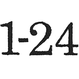 Stick & Stitch Packung Adventskalender Zahlen, schwarz, inkl. wasserlöslicher, bedruckter Stickvorlage