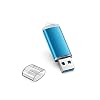 TOPESEL 128GB USB 3.0 Flash Drive, High Speed Thumb Drive USB Flash Drive USB Memory Stick for Data Storage (Blue)