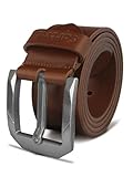 Cartvelli Premium Vintage Ledergürtel Herren braun 125cm Made in Italy mit...