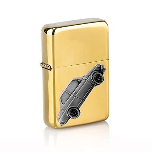 Briquet essence voiture suédoise 99 Turbo ref219 avec finition effet étain