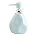 ZLASS Dosificador de jabón Macarrón Color Cerámica Botella Loción Ducha Gel Champú Agua Botella, Dispensadores Senior Sabe, Comercial LLEGADORA dosificador de jabón de Manos (Color : Blue)