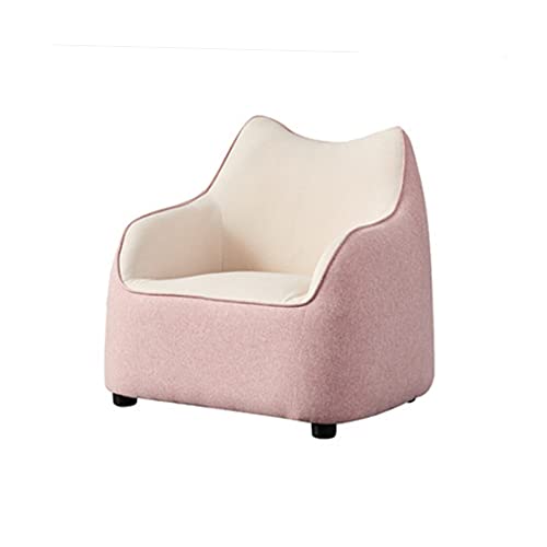 Sjydq Children's Sofa Modern Simple Single Leisure Sofa Small Apartment Fabric Sofa (Size : Pink) #TOP20