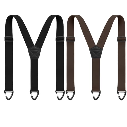 Image of Janmercy 2 Pcs Hidden Suspenders for Men, 1.5 inch