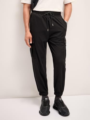 Image of Men's Navy Slim Fit Casual Cargo