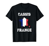 Retro Cassis Frankreich Distressed Frankreich Flagge T-Shirt