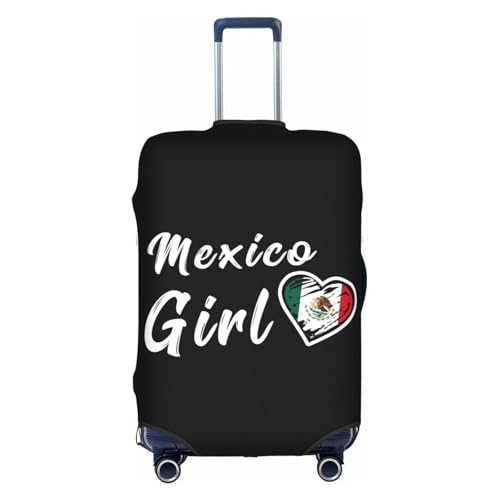 Travel Luggage Cover Mexico Mexican Girl Heart Fashion Washable Baggage Suitcase Protector Fit For Luggage Large