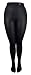 Heat Holders - Women Thick Winter Warm Colored Black Fleece Lined Thermal Tights (Medium, Black)