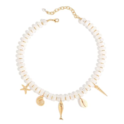 Collier de perles colorées bijou de plage et vacances d'été tendance bohème chic