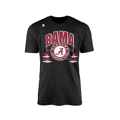 Dyme Lyfe Mens College Retro Diamond Logo T-Shirt (Alabama Black, Large)