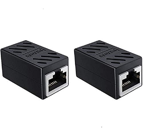 LipiWorld® RJ45 Joiner Adapter RJ45 Ethernet Splitter Ethernet Extender Coupler Female to Female Plug LAN Network Double Socket LAN Internet CAT 5/CAT 6 Adapter (Pack of 2)-image-42