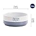 Bico Minimalistic Enjoy Ceramic 14oz Pet Bowl, for Small Size Dog, Puppy, Cat, Kitten, Durable and Dishwasher Safe Stoneware