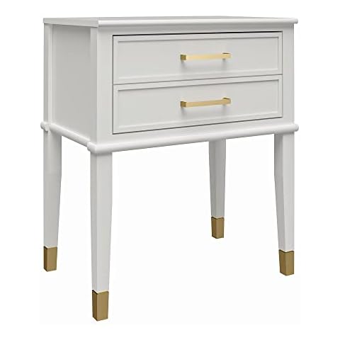 CosmoLiving by Cosmopolitan Westerleigh End Table, White Cover