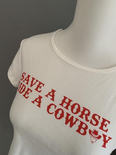 Cowboys Crop Top E Girl Clothing y2k Graphic Baby Tees for Teen Girls3