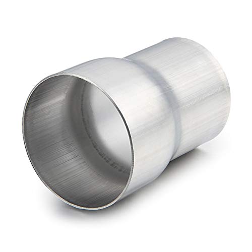 Image of Exhaust Adapter Connector 2.5 inch ID to 3 inch ID, A-KARCK Exhaust Pipe Reducer 4 inch Overall Length 304 Stainless Steel