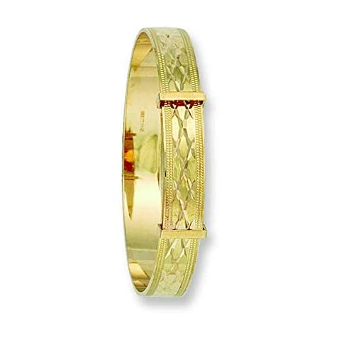 Yellow Gold Baby Bangle Traditional Adjustable Hallmarked Cover
