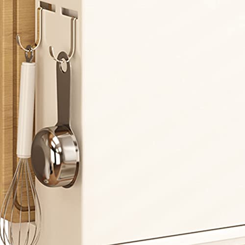 Soporte para secar cuchillos de cocina evita humedad con este estante de metal blanco 3