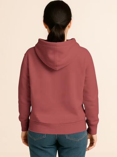 Image of HELLCAT Trendy Cotton Blend Hoodie for Women | Stylish Winter Hooded Sweatshirt for Women