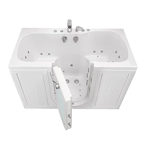Ella's Bubbles TMO2SA3260L Tub4Two Air and Hydro Massage, Microbubble Acrylic Walk-in Tub with Left Outward Swing Door, Ella 2pc. Fast-Fill Faucet, Dual 2" Drains, 32" x 60" x 42", White Ella's Bubbles TMO2SA3260L Tub4Two Air and Hydro Massage, Microbubble Acrylic Walk-in Tub with Left Outward Swing Door, Ella 2pc. Fast-Fill Faucet, Dual 2" Drains, 32" x 60" x 42", White