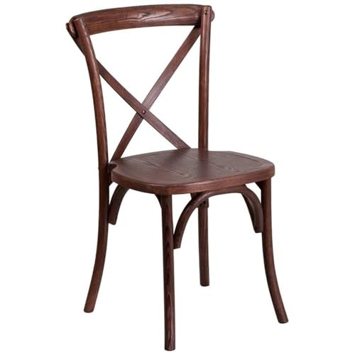 Image of Flash Furniture HERCULES Series Mahogany Cross Back Chair