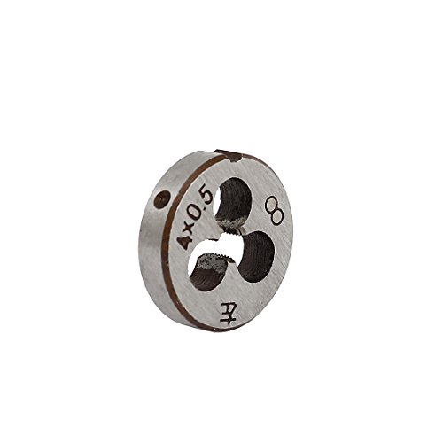 Aexit M4 x Dies 0.5mm Metric Screw 20mm OD Dia Steel Round Threading Die Thread Hex Threading Dies Cutting Tool