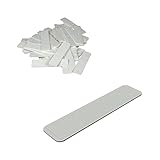 100 Stück Abstandshalter Kunststoff, Verglasungsklötze, 100mm x 24mm x 1mm-6mm, Unterlegplatten Distanzplättchen Kunststoffplatte Ausgleichsplättchen Unterlegkeile Möbel Fensterkeile (Dicke: 1mm)