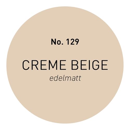Craft Colors® 5L hochwertige Wandfarbe edelmatt, Kreidefarbe made in Germany, DESIGN Collection No. 129 Beige