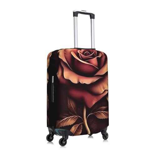 Gothic Rose Print Luggage Suitcase Covers Elastic Washable Luggage Protector Luggage Covers For Suitcase3