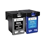 Peut fonctionner parfaitement Cartouche d\'encre for HP56 57 for imprimante HP 56 57 XL PSC 4200 1110 1205 1210 1215 1219 1315 1340 1350 2210(1SET)