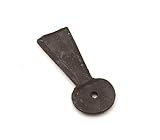 Piezas de repuesto para puerta de puerta de hierro antiguo forjado a mano de cera de abejas negra (solamente)