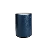 RabyLeo Navy Blue Porcelain Toothbrush Holder Cup, 250ml, Modern Minimalist Design, Home Use
