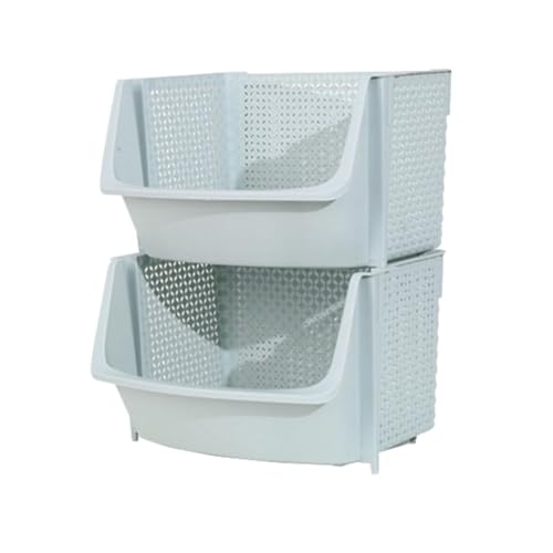 Cesta de frutas para cocina, cesta de almacenamiento de verduras, cesta de frutas de 2 niveles, soporte para cesta de frutas de cocina, encimera de cocina, cesta de verduras con tapa, cesta de suelo