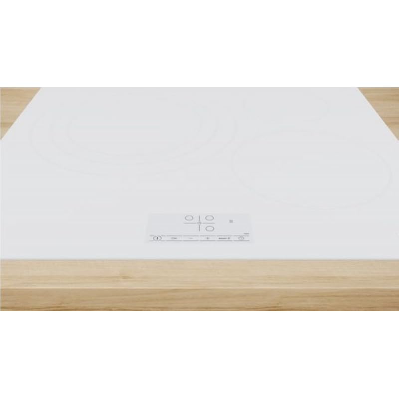 Bosch Table à induction 60 cm Série 4 Fonction Sprint Blanc PID612BB1E