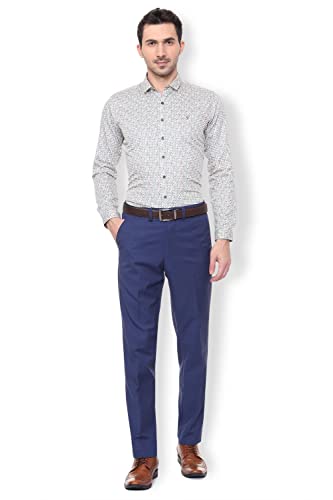 Image of Van Heusen Men's Regular Mid Rise Formal Trousers