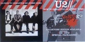 ముందు మరియు వెనుక view of the U2 How To Dismantle An Atomic Bomb Poster Flat