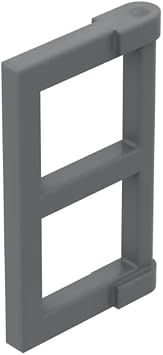 Gobricks 60608 Door Window 1x2x3 Pane with Thick Corner Tabs, 10 pcs