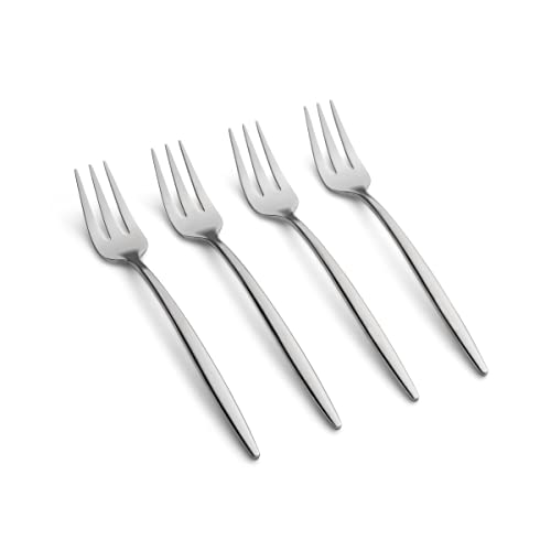 Cambridge Silversmiths Gaze Mirror Cocktail Forks, Set of 4
