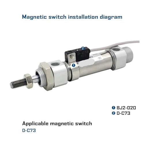 Cylindre mini CDM2B alésage 32 double effet tige simple course 25mm