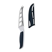 zyliss E920219 Comfort Coltello per Formaggio, 12cm, Acciaio Inossidabile Giapponese, Manico Grigio, Bianco, Coltello da Cucina, Lavabili in Lavastoviglie