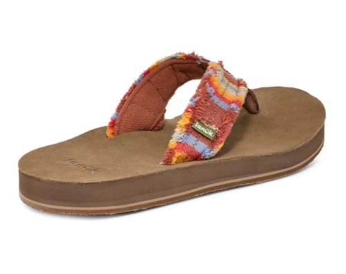 Image of Sanuk Fraid Not Mens Flip Flops - Lightweight Beach Sandals