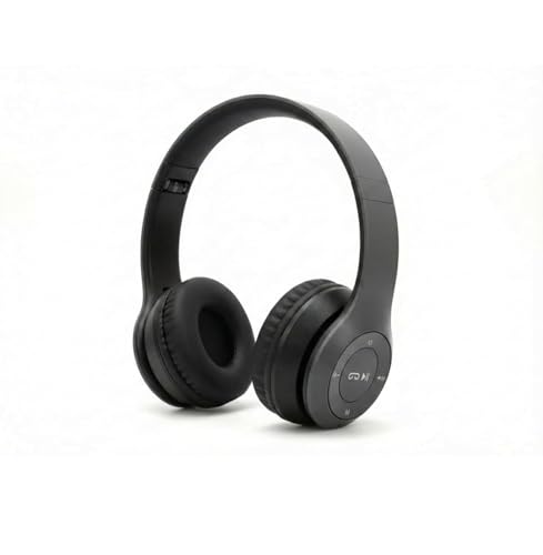 Image of VarniADR Wireless Bluetooth Headphones with Deep Bass Stereo Sound, Foldable Over-Ear Design, Soft Cushioned Earpads & Built-in Mic for Music, Calls, Online Classes & Travel