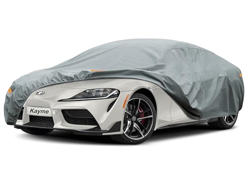 Image of Kayme Heavy Duty Car Cover Custom Fit Toyota Supra (1979-2025) Waterproof All Weather for Automobiles, Full Exterior Covers Sun Rain UV Protection.（Deliver About 3-10 Days）