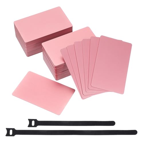 Cartes de visite vierges en aluminium rose de qualité supérieure MECCANIXITY