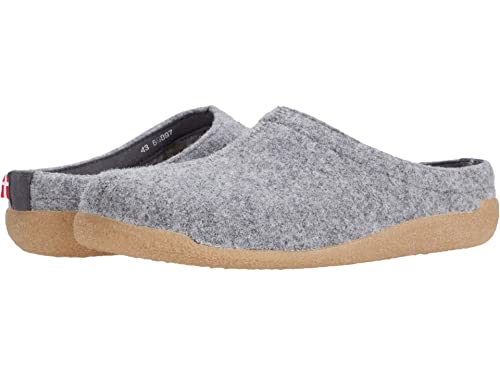 Sanita Lodge Slide Slipper Clogs Unisex - Removable Footbed, Made Of Natural Wool Slip On Mules - Slate, Women's 13.5-14 / Men's 10.5-11 #TOP3